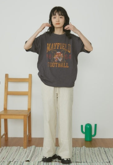 復古顏料印刷品 T
